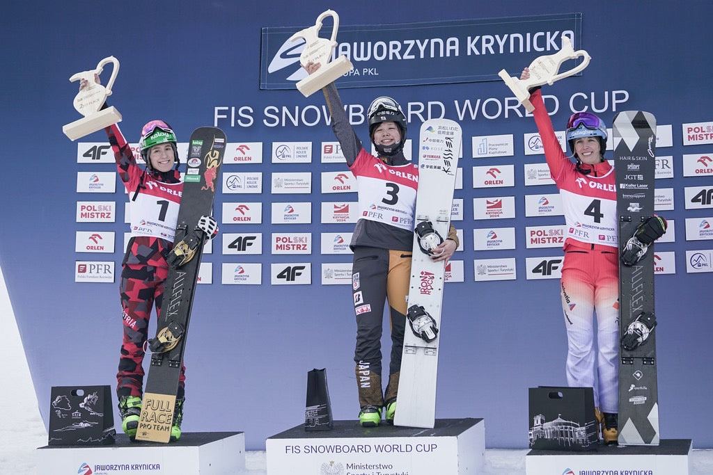 スノーボードW杯で三木つばき選手が優勝しました!