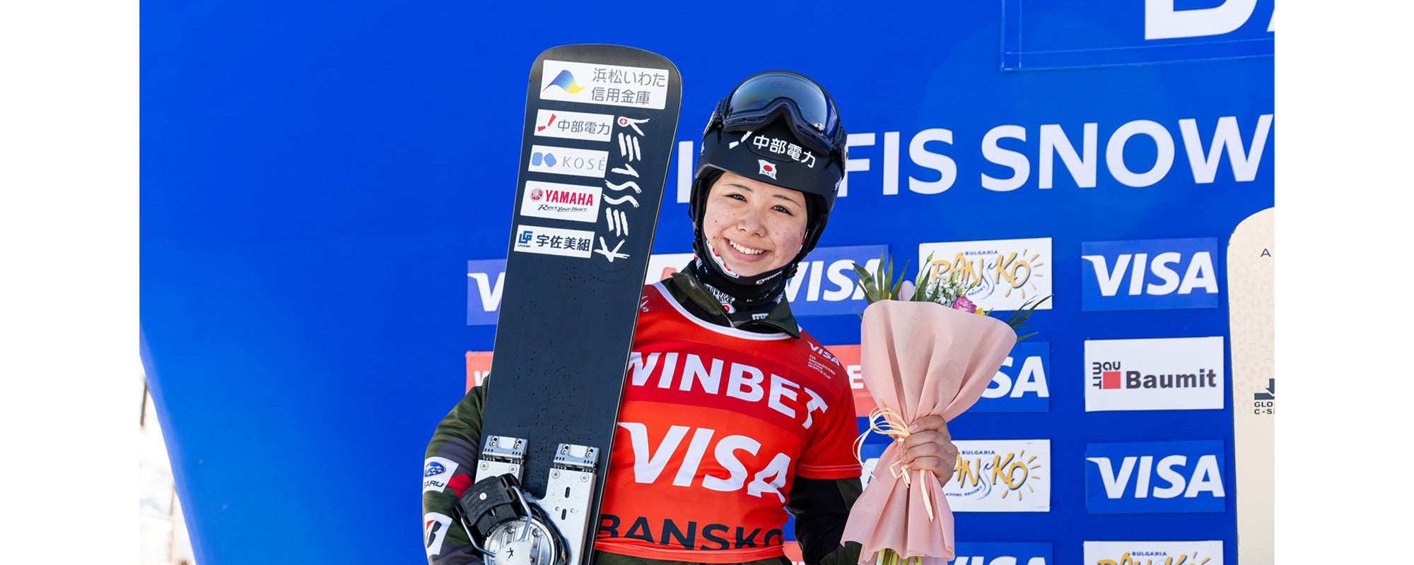 スノーボードW杯で 三木つばき選手が2位を獲得しました!