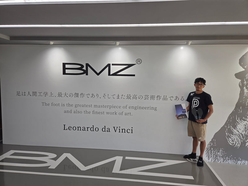 BMZがサポートするサッカートレーナー・長谷川雄也様がご来社くださいました。